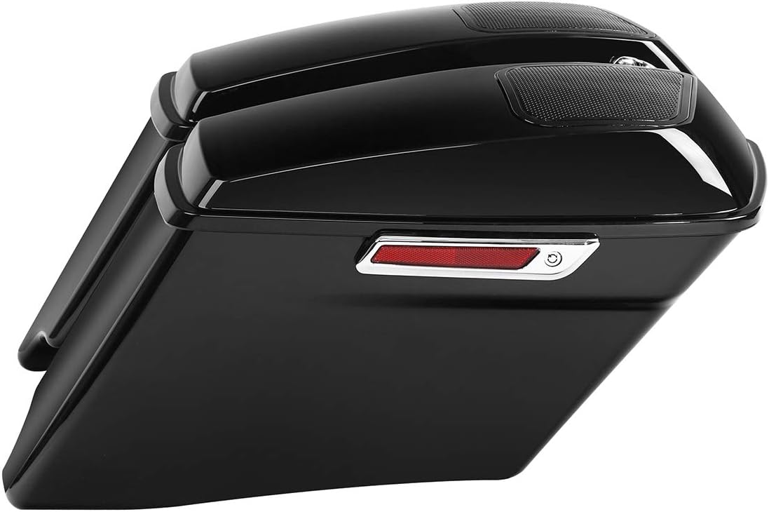XFMT Motorcycle 4" Extended Stretched Hard Saddlebags Saddle Bags For Harley Touring CVO Road King Street Glide Road Glide Electra Glide Ultra Classic '14-'24
