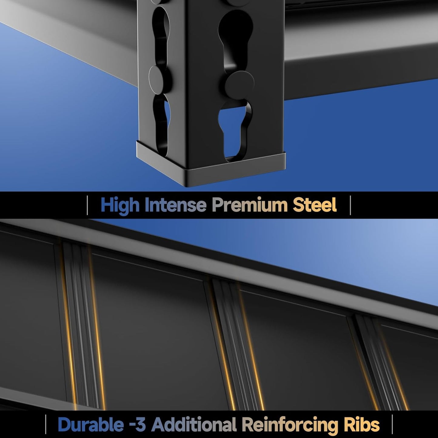 5-Tier 35" W X 18" D X 72" H Garage Shelving 2500LBS Heavy Duty Shelving Adjustable Garage Storage Shelves Metal Shelving Unit Storage Shelf Industrial Basement Storage Racks Utility Shelf
