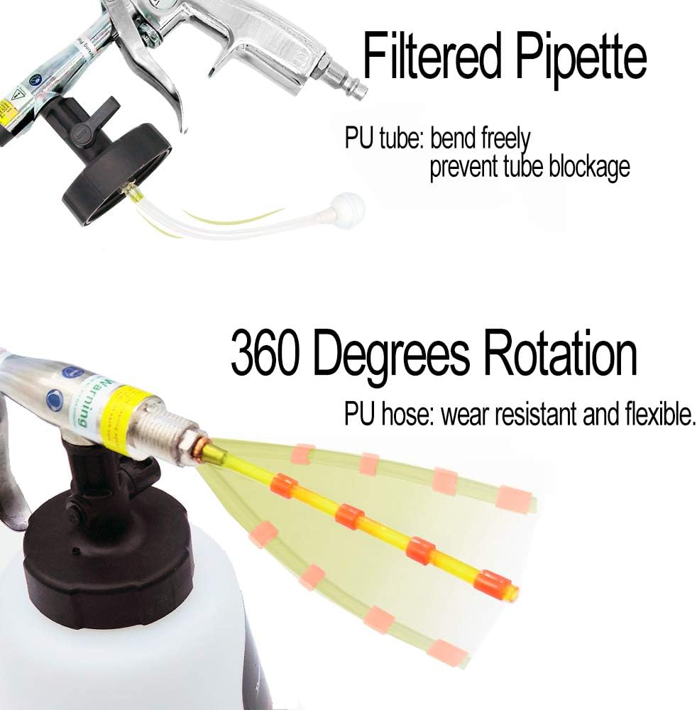 Car Interior Cleaner, Auto Detail Tools Car Detailing Kit(Needs Air Compressor) High Pressure Car Cleaning Gun Car Cleaning Kit for Vehicle Upholstery Carpet Seat