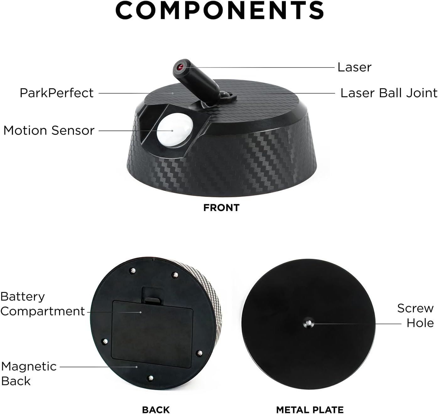 Limitless ParkPerfect Laser Parking Assistant, Battery Powered Guide System for Garages with Adjustable Lasers
