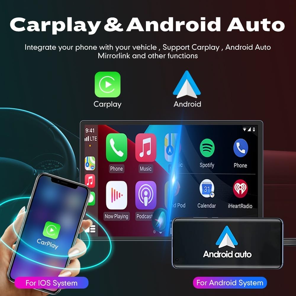 Kunfine Car CarPlay Android Auto Navigation Stereo GPS Radio Camera Display 13.1" QLED Touchscreen Headunit Tablet Media Player for Peugeot 301 2013-2022, if Applicable Octa Core 2G+32G Matte Black