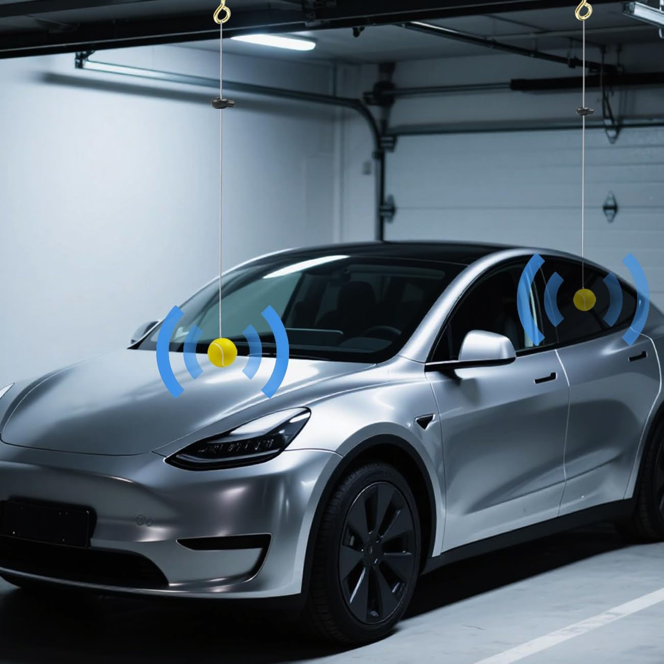 4 Packs Garage Parking Aids Ball,Parking Stopper for Garage,Garage Parking Aid,Height Adjustable Parking Assist Ball,Garage for Guided Parking,Avoid Crash and Scratch