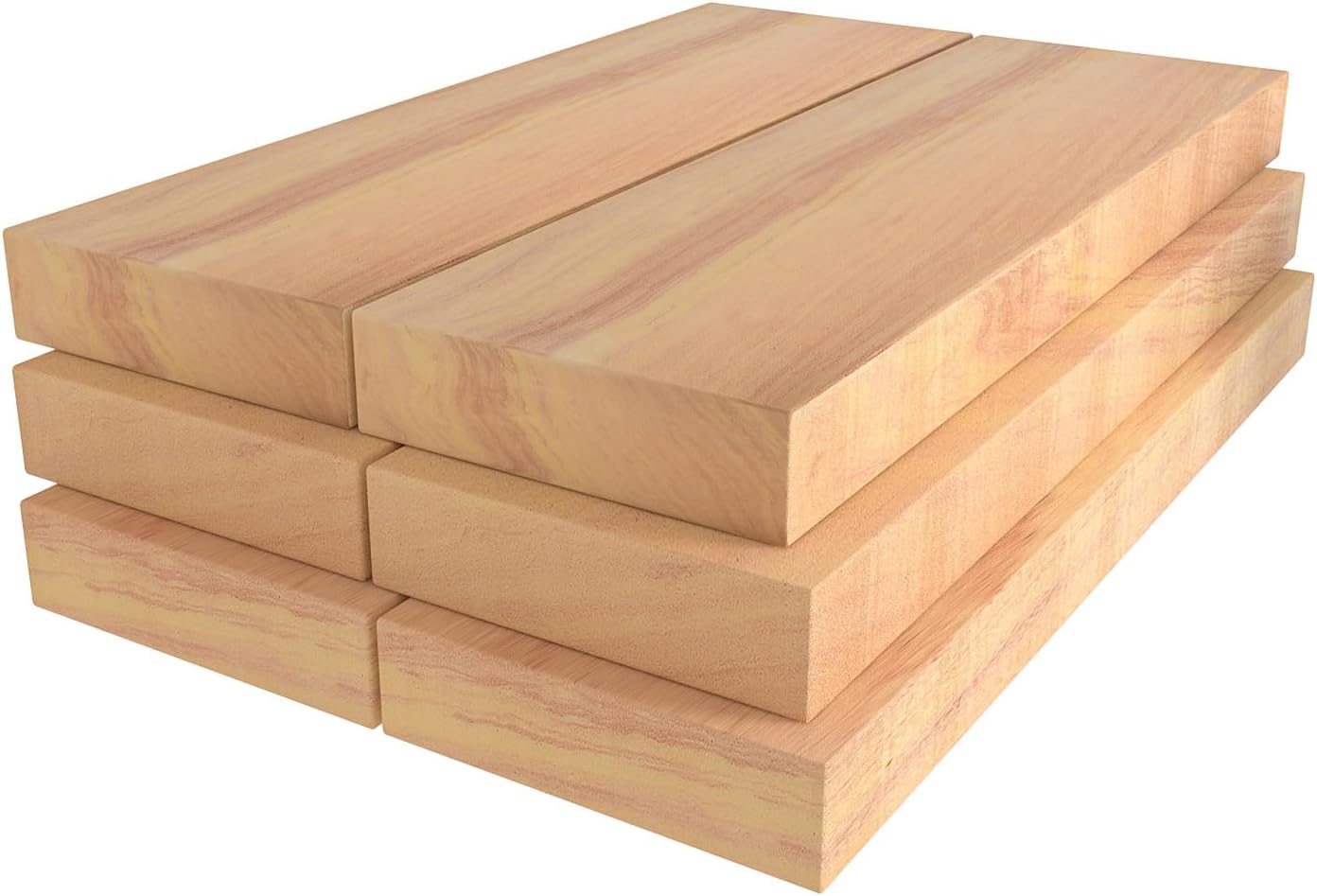 GWP04 Wood Grain Garage Wall Protector Car Door Protectors, Garage Accessories, Parking Stopper for Garage, Tool-Free, Designed in Germany (6-Pack)