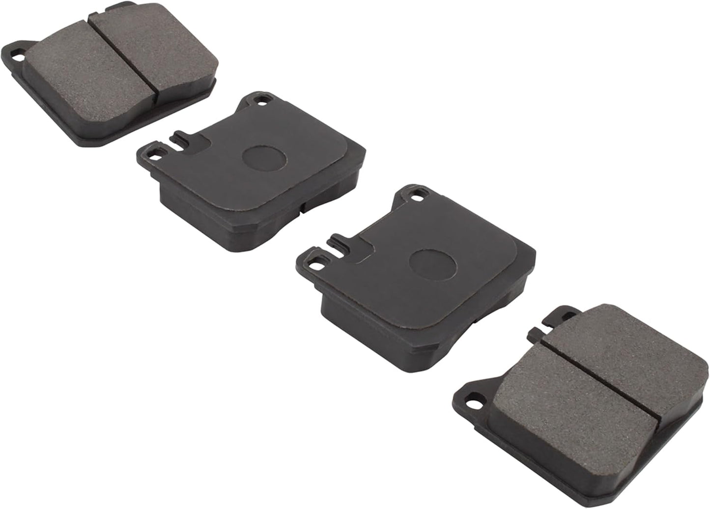 Premium Semi-Metallic Front Brake Pads (1001-0145AM) Compatible with 1979-1991 Mercedes-Benz (240D/280CE/280E/280SE/300CD/300D/300SD/300SDL/300SE/300SEL/300TD/350SD/350SDL/380SE/380SEL)