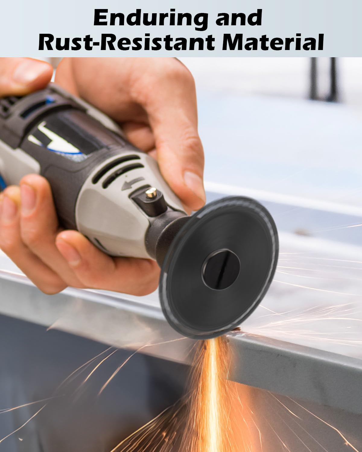 2 Pack Die Grinder Cut Off Wheel Arbor, Mounting Mandrel 3/8" & 1/4" Arbor for Die Grinder Accessories Drill Bits Tool