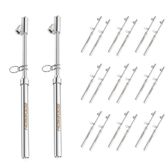 GODESON Dual Head Tire Pressure Gauge,Heavy Duty Pen Tire Gauge Range 10-150PSI; 1-10kg/cm2,Dual Head Truck Air Pressure Gauge (Pack of 20)…