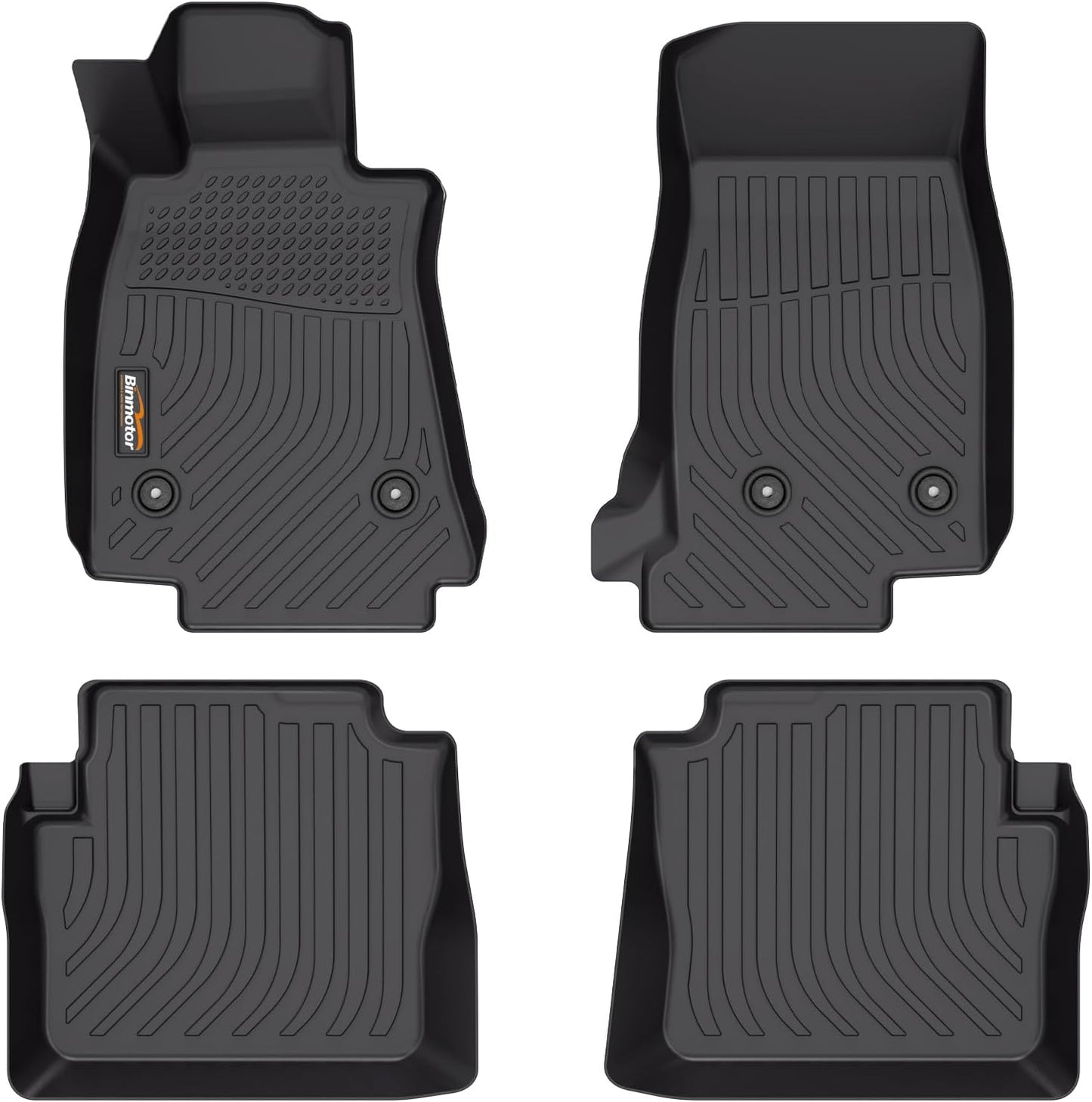 Binmotor-All Weather Car Floor Mats for Cadillac CT5 2020-2025, TPE Rubber Liners Waterproof Car Mats Custom Fit for Cadillac CT5 Accessories