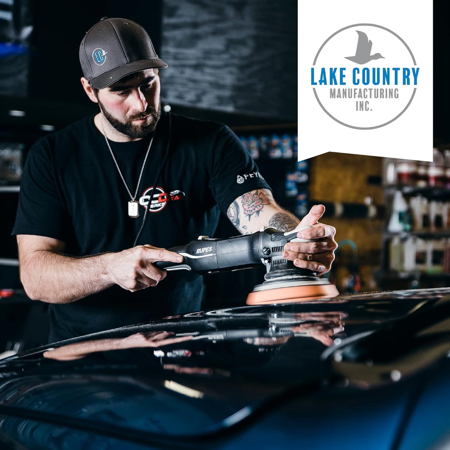 Lake Country HDO Heavy Cutting Microfiber Pad - Safe for All Paint and Finishes: Heavy Duty Orbital Cutting Pad Helps Remove Scratches, Swirls, Buffing Trails, and Oxidation (2 Pack, 6.5")