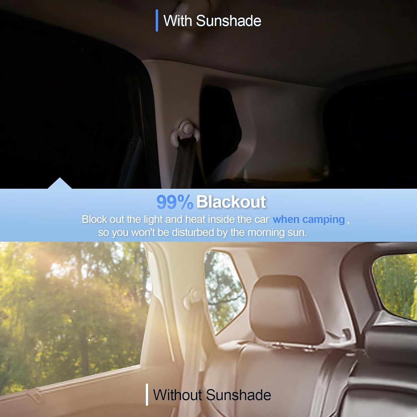 8pcs Car Window Shades for Chrysler Pacifica 2017-2025 Accessories,Windshield Side Rear Full Sunshade,Sun Visor UV Blocking, Privacy Protection and Blackout for Camping Outdoor