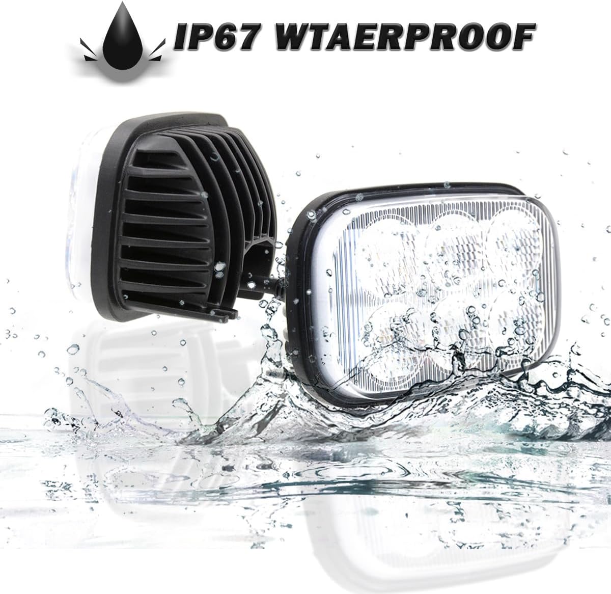 LED Work Light Flood Beam Compatible With Case SR130 SR200 SR175 TV380 SR250 SV250 SR150 TR270 TR320 SV185 SV300 SR220 New Holland L213 C238 L215 C227 (1)