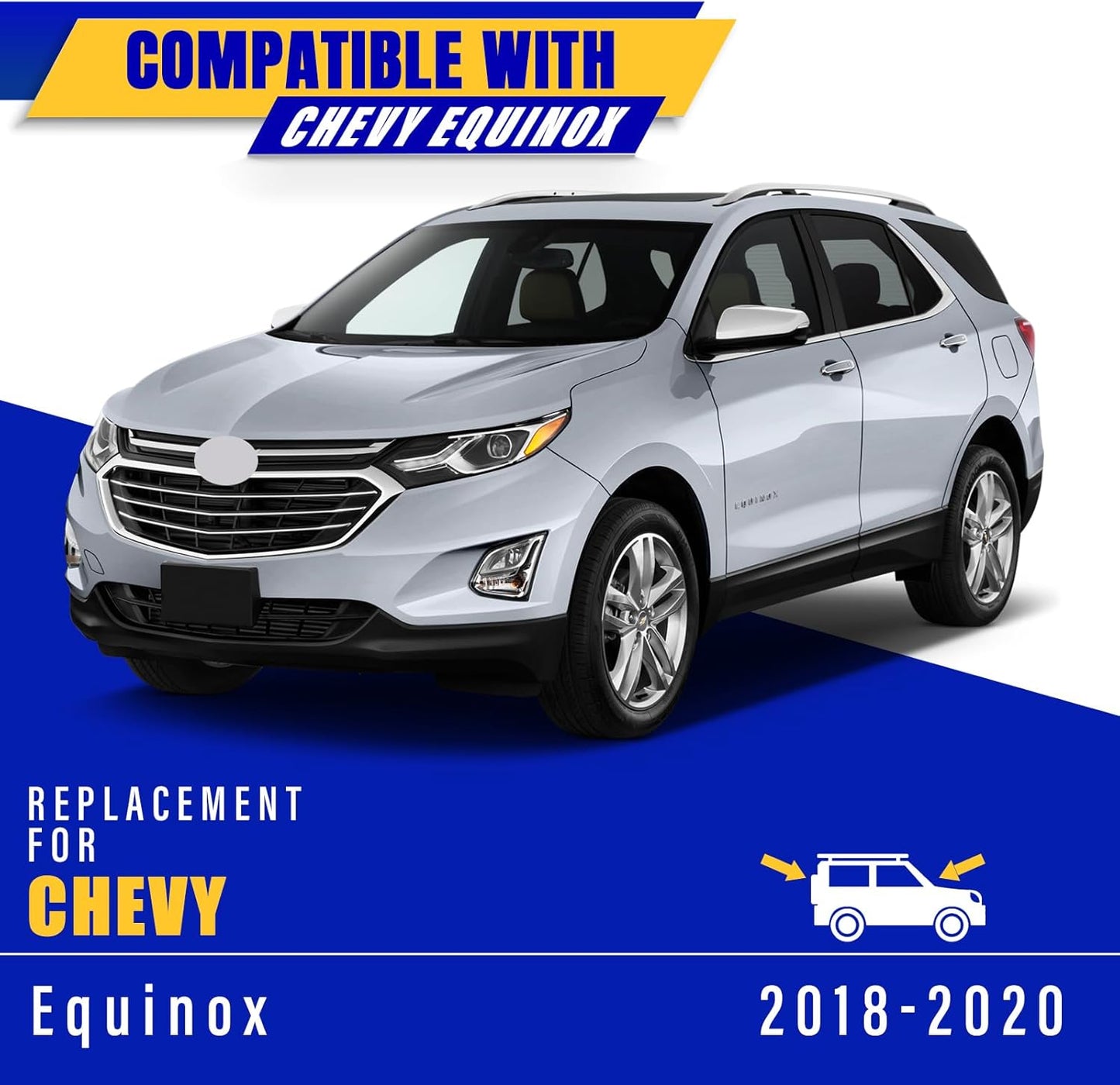 3 wipers Replacement for 2018-2020 2021 Chevy Equinox, Windshield Wiper Blades Original Equipment Replacement - 24"/18"/13" (Set of 3) U/J HOOK