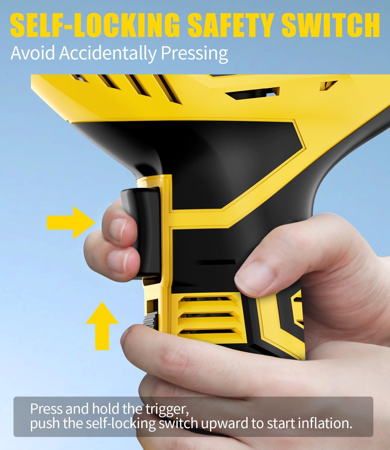 AVID POWER Cordless Tire Inflator Portable Air Compressor, 20V Rechargeable Battery Powered Car Tire Pump w/ 12V DC Adapter, Digital Pressure Gauge, Air Pump for Car, Bike, Motorcycle, Ball