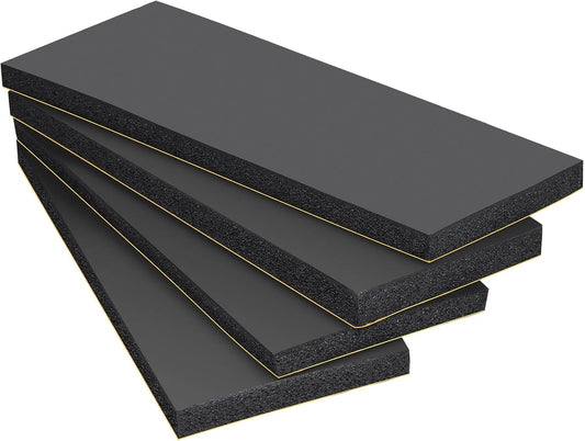 Garage Wall Protector, 4 Pack Garage Car Door Protector Bumper Guard for Car Doors Anti-Collision Waterproof Inflaming Ultra Self Adhesive EVA Foam for Warehouse (4 Pack: 16-17/32" x 5-29/32" x .79)