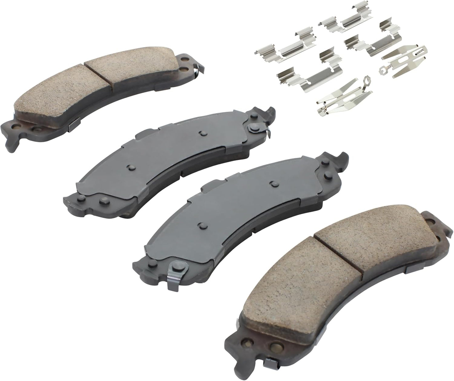 Premium Ceramic Rear Brake Pads (1001-0975C) Compatible with 2000-2007 Cadillac/Chevrolet/GMC (Avalanche 1500/Escalade/Sierra 1500/Silverado 1500/Sonora/Suburban 1500/Tahoe/Yukon & More)