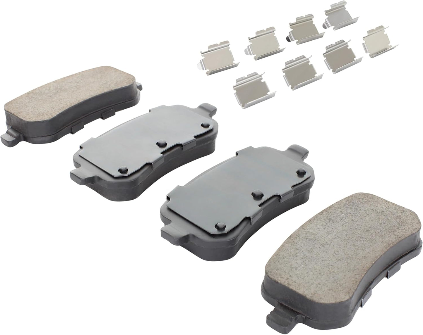 Premium Semi-Metallic Rear Brake Pads (1001-1021M) Compatible with Dodge Journey 2009-2012, Ford Freestar 2004-2007, Mercury Monterey 2004-2007, Volkswagen Routan 2009-2012