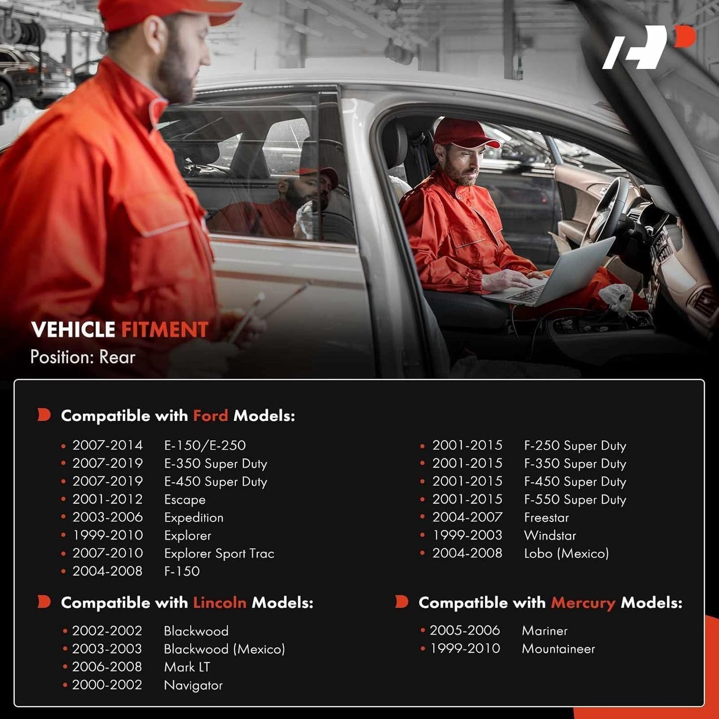 A-Premium Rear Reverse Backup Parking Assist Sensor Compatible with Select Ford & Lincoln & Mercury - F-150, F150, F-250 F-350 F-450 F-550 Super Duty, Explorer, Escape, Expedition, Blackwood, Mariner