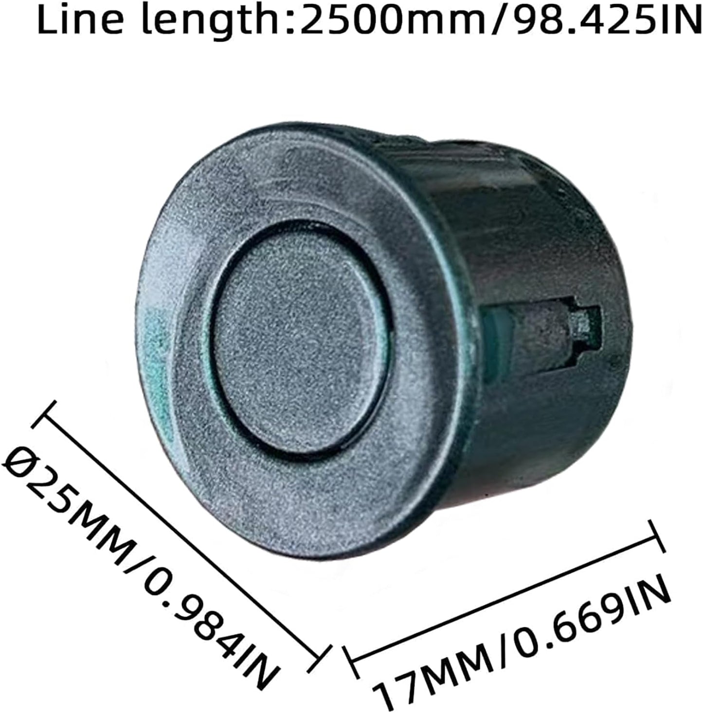 Parking Sensor Kit Backup Sensor Kit Reverse Sensor for Car 16 Color Options for Probes Adjustable Alarm Volume Professional Sensore de Reversa para Carro Safe Driving Assistant（Grey）