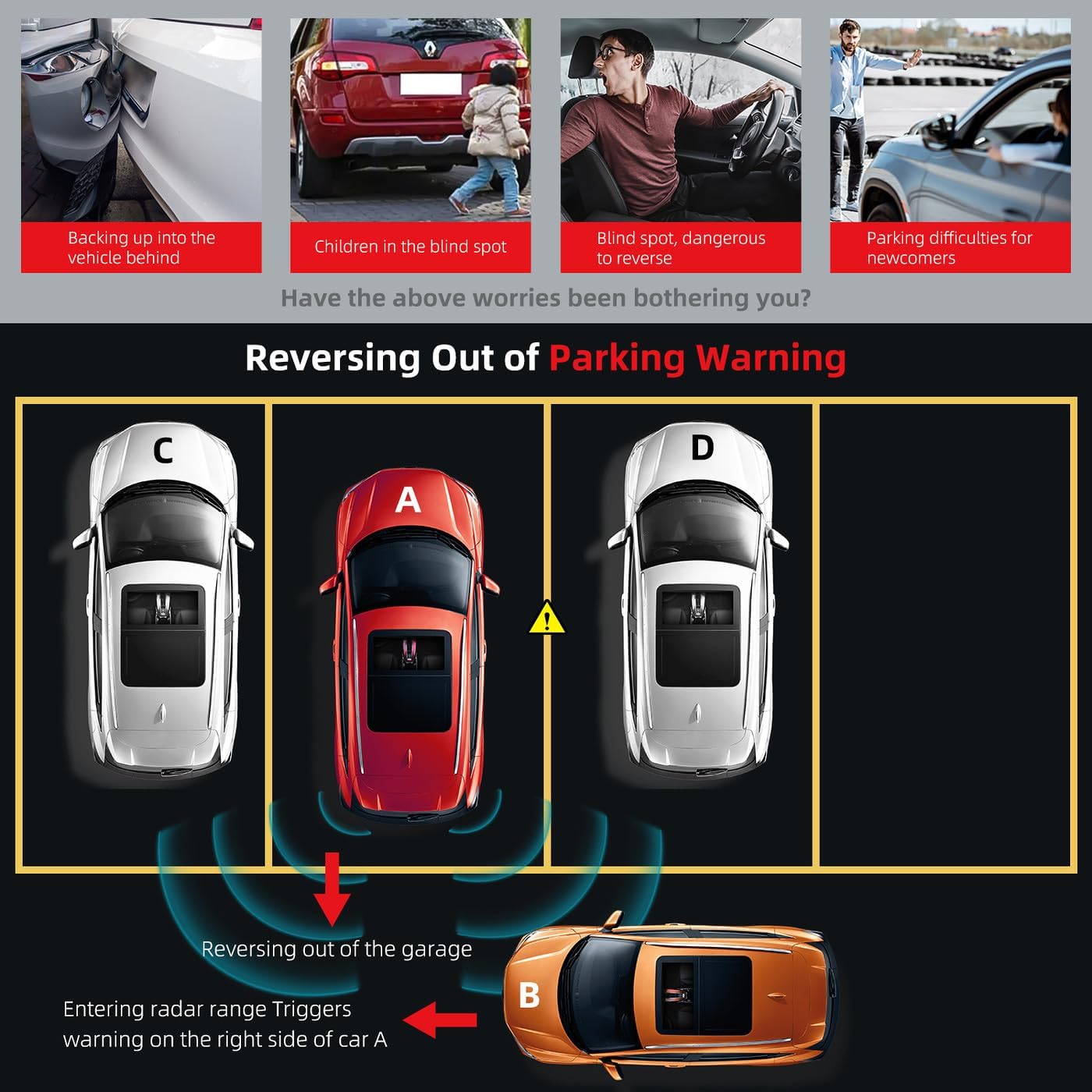 4pcs PDC Bumper Parking Aid Assist Sensors Backup Reverse Radar - Compatible with Nissan Altima Armada Pathfinder Maxima Titan XD Infiniti Q50 Q60 Q70 Q70L QX50 QX60 QX80-284383SH0B 284383TA2E