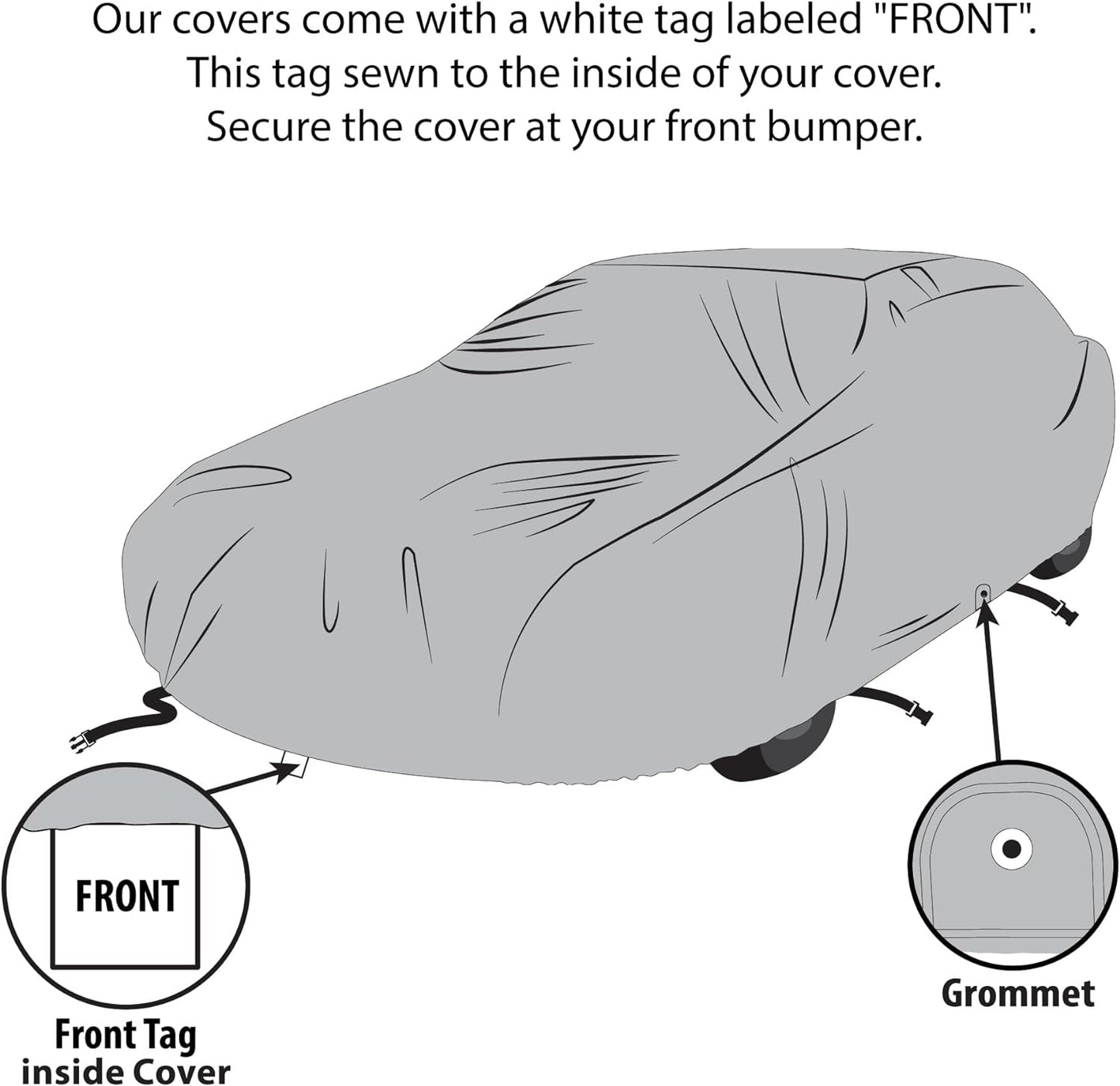 5 Layer Car Cover for Cadillac Series 65 1937-1940, Semi Custom Fit Full Coverage Pollution, Dust, Sun, Snow, Rain, Hail All Weather Protection, Breathable