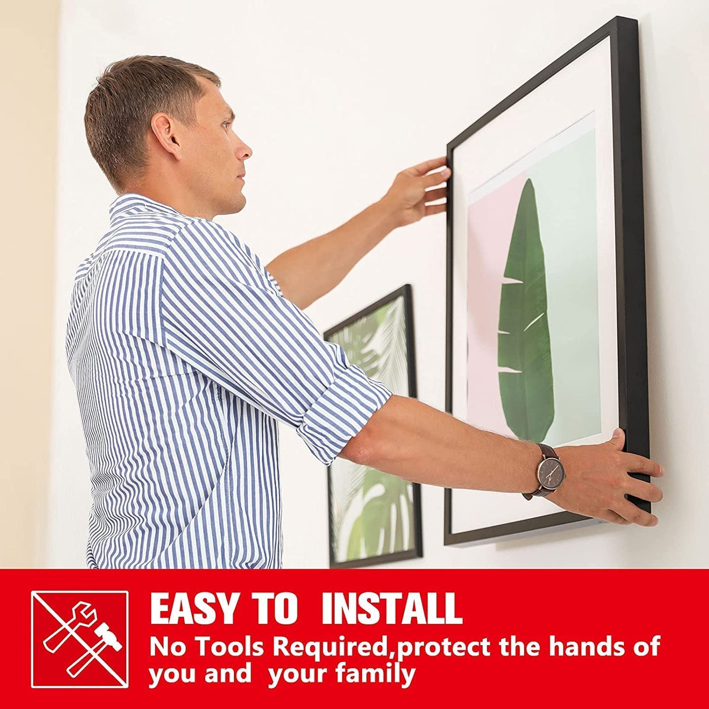 HitLights Double Sided Tape Heavy Duty (2 Pack), Waterproof Strong Mounting Adhesive Foam Tape for LED Strip, Walls, Automotive, Home Office Decor (33FT x 0.4IN)