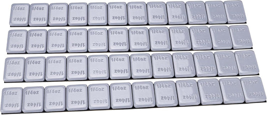 YIZBAP Wheel Weights Gray 1/4oz, 72 oz/Box, 288pcs, with Strong Black Adhesive. 0.25 Ounce Stick on Wheel Weights for Cars, Trucks, SUVs, Motorcycle and Others