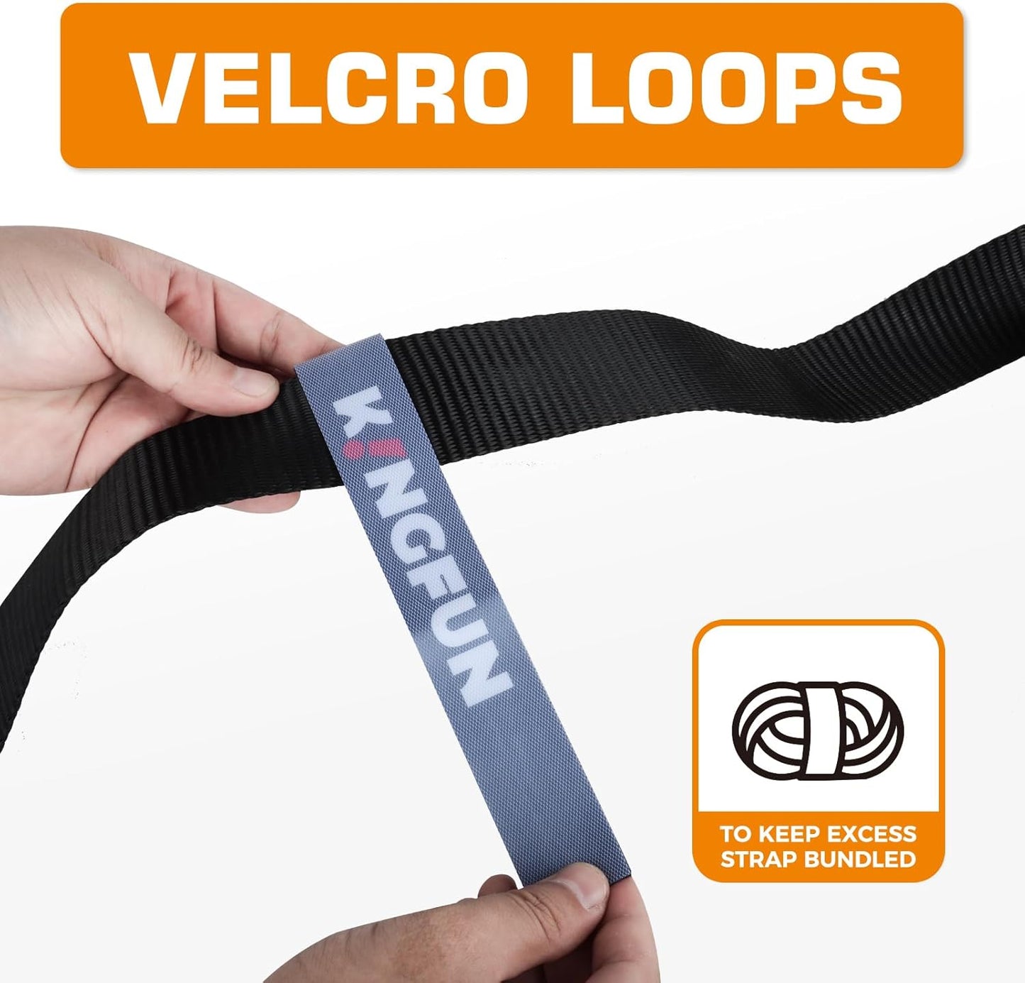 Kingfun Heavy Duty Car Tie Down Straps for Trailers 4 Pack - 2" x 120" Tire Straps with 10,000 lbs Break Strength, Secure Wheel Strap for Car Hauler, Truck, SUV, and Utility Trailers