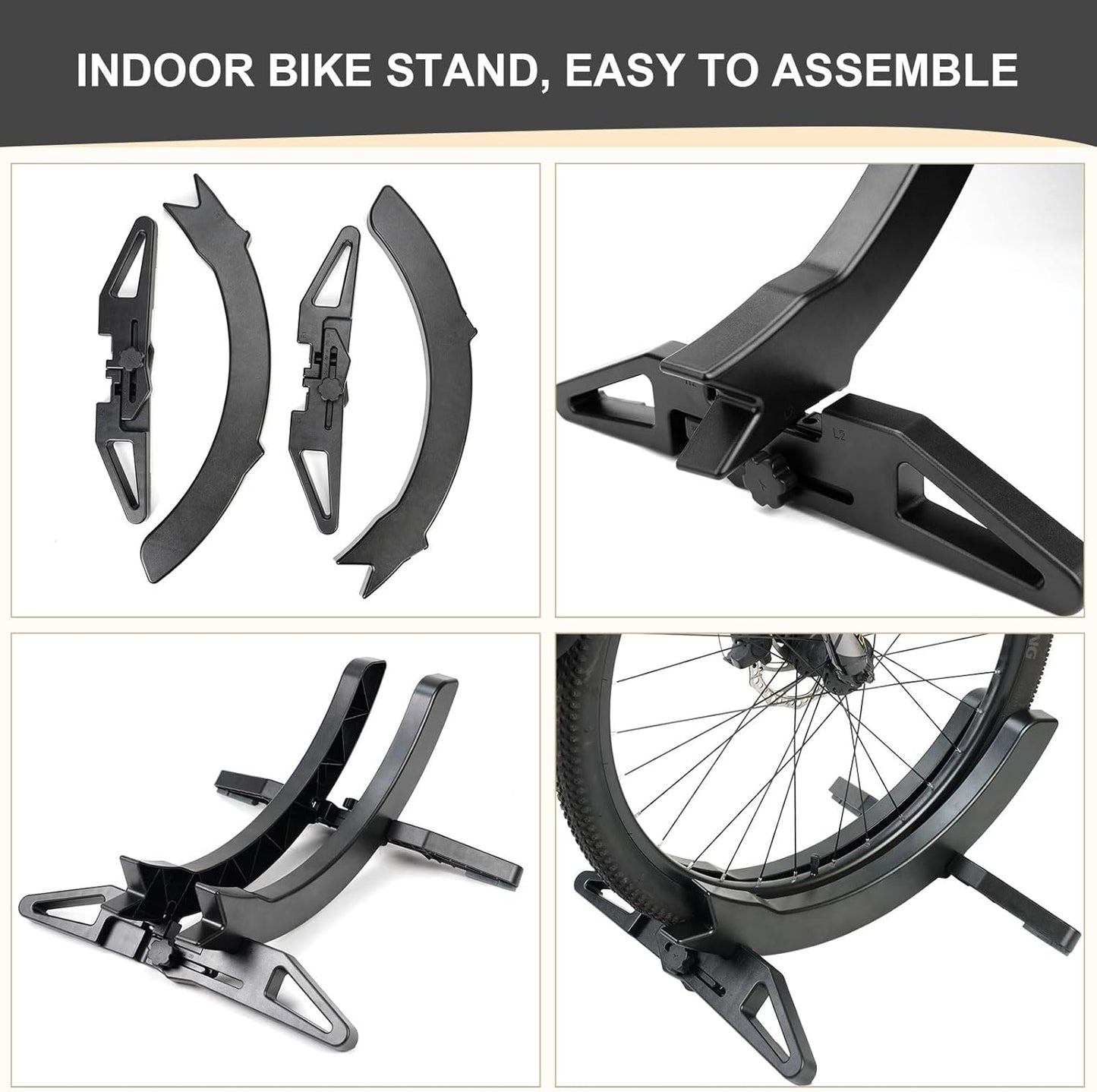 Bike Stand - Indoor/Outdoor Bicycle Rack for Home/Garage/Garden - Fits 23C-30C Mountain, Road, Gravel Bikes