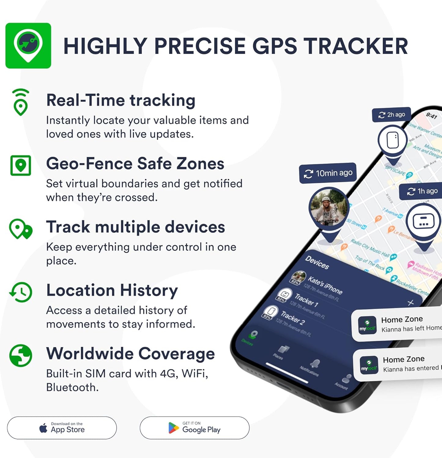 Ultra GPS Tracker for Vehicles – Rugged Waterproof GPS Locator for Cars, Trucks, Hidden Tracking Device, 4G LTE, Real-Time Updates, Long Battery Life (4 Months Prepaid Subscription Included)