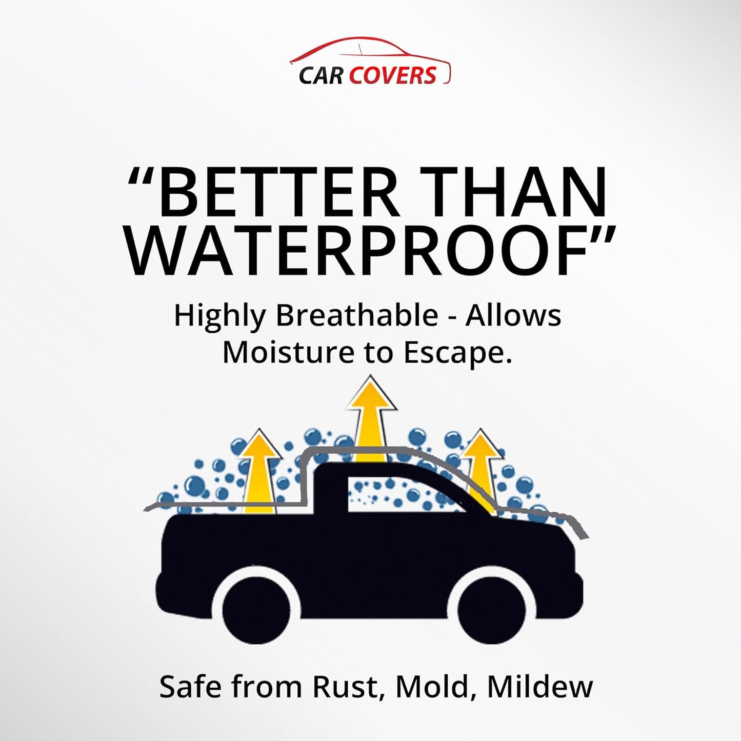 Car Covers Weatherproof Max Truck Cover & Warranty Compatible with Ford 2022-2024 F-250 Crew Cab, 6.75– Outdoor Cover, Prevents Theft with Cable Lock