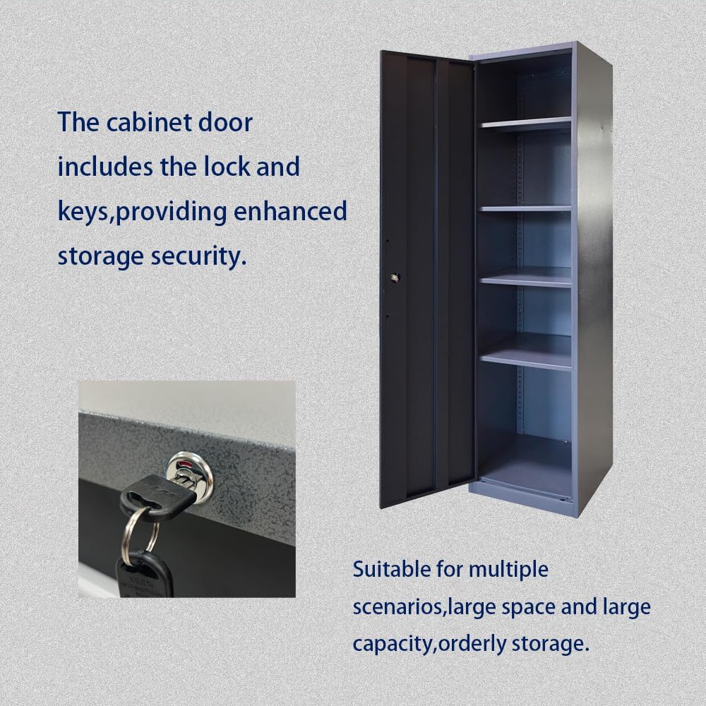 JZD Metal Garage Tool Cabinet Set, Heavy Duty, Included Rolling Chest, for Auto Repair Shop Basement Factory