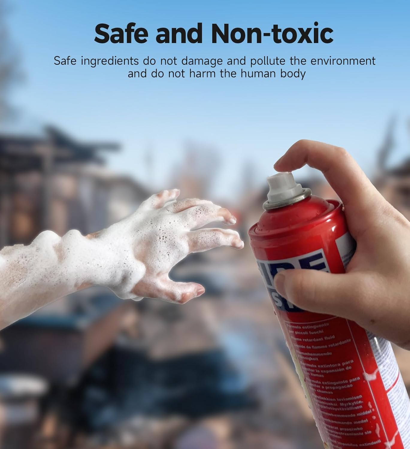 3-Pack Fire Extinguisher for Home, Kitchen, Car, Camping & Electronics - ABC/K Class with Mounts - Portable, Long-Lasting.