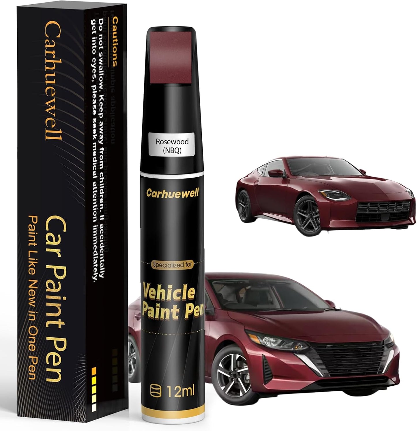 Rosewood(NBQ) Touch Up Paint Compatible with Nissan, Exact Match Car Paint Pen Automotive Scratch Repair Remover Kit Quick & Easy Solution for Vehile Chips and Nicks