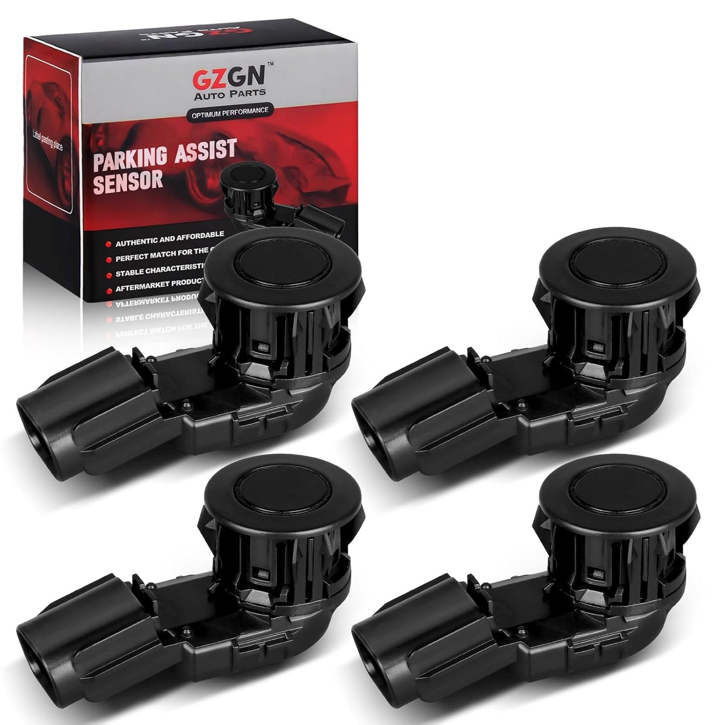 Parking Assist Sensor Compatible with Toyota RAV4 2014-2018,Tunder 2014-2021,Tacoma 2015-2022,Replace#89341-0C010 89341-0C020 PPS65 4PCS Parking Sensors