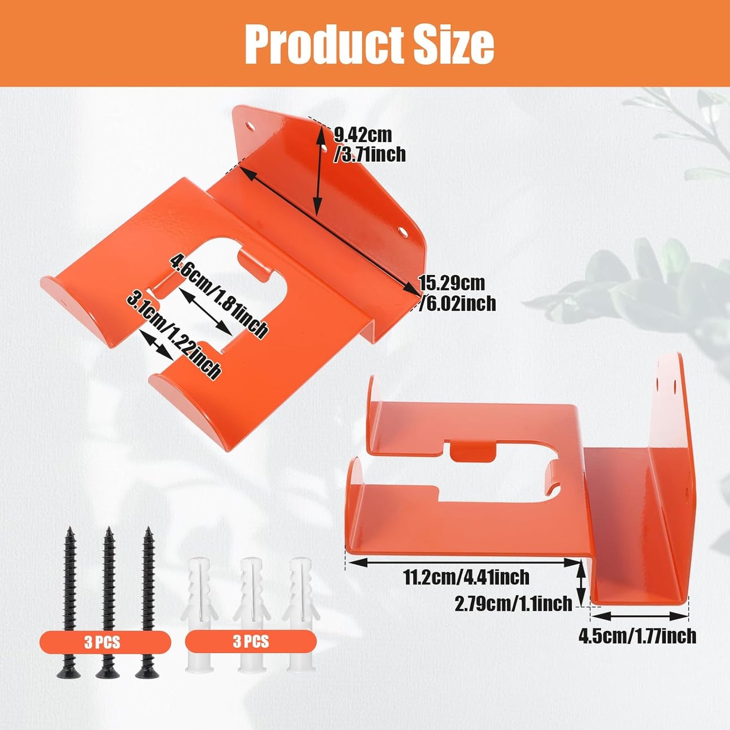 Weedeater Hanger Wall Mounted Grass Trimmer Rack Heavy Duty Garden Tool Hanger Steel Weed Whackers Holder Hedge for Grass Garden Tools