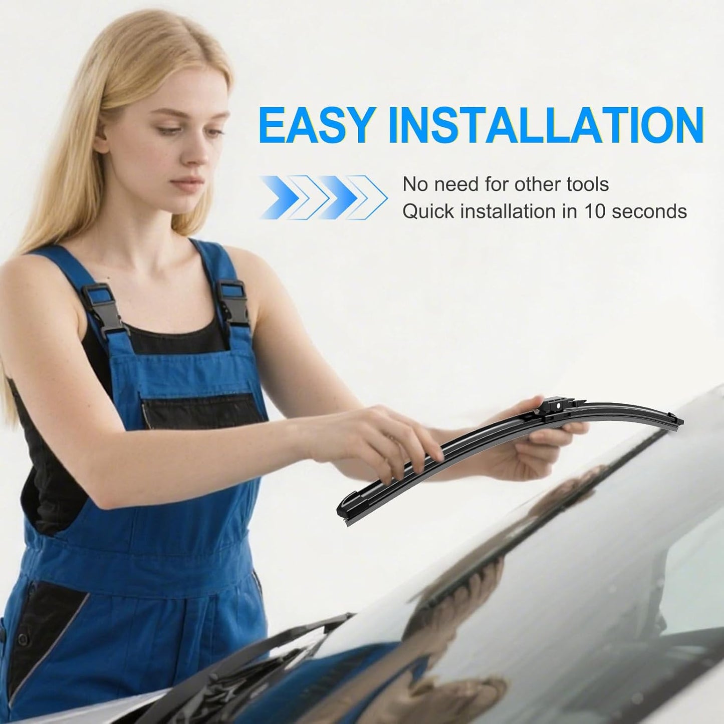 CJPPPZIW® Windshield Wipers-28 Inch+28 Inch+11 Inch Replacement for 2013-2019 Ford Escape/2012-2018 Kuga/2013-2017 Fusion Wiper Blades for My Car,Quality Front and Rear Wiper Blades(Pack of 3)