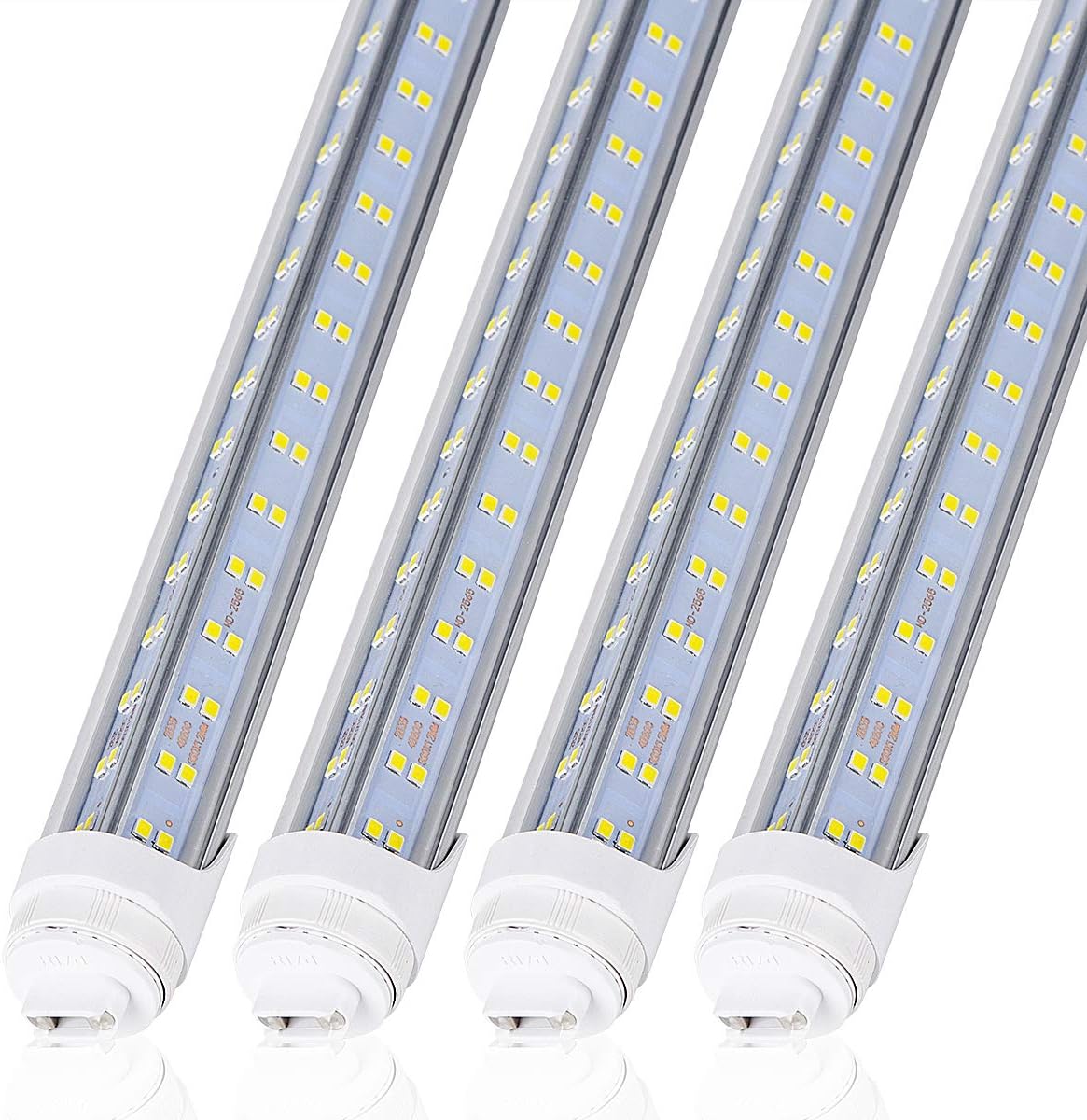 Generic 10 Pcs, 8ft R17D LED Tube Light, F96 t12 HO 8 Foot Led Bulbs, 96'' 8ft led Shop Light, 100-277V Input, 19000LM, Cold White 6000K, Clear Lens