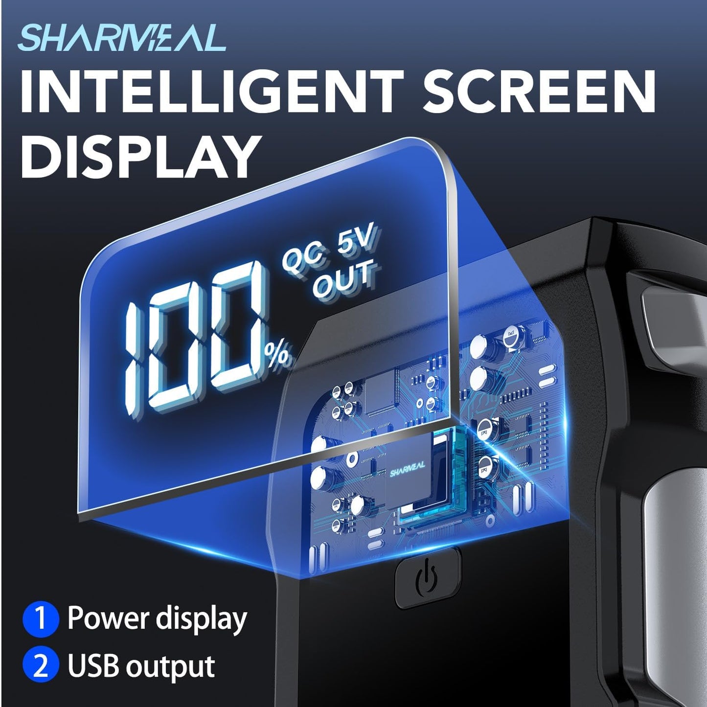 Jump Starter 5000A, 12V Car Battery Jump Starter with USB Quick Charge (Up to 10.0L Gas or 9.0L Diesel Engine), Battery Booster with 3 Modes Flashlight and Jumper Cable