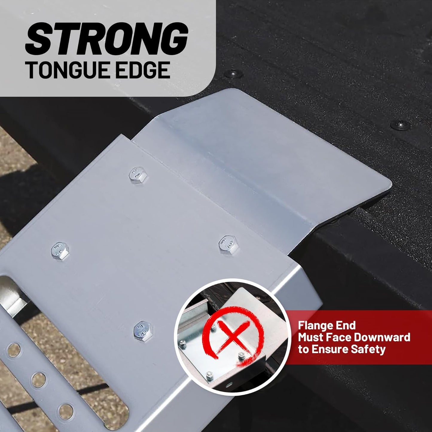 Rockland 72" x 9" Steel Truck Ramps, 1000 LBS Capacity, Portable Trailer Ramps for Motorcycles, Ebikes, Dirtbikes and ATVs, Heavy Duty Loading Ramps Ideal for Trailer Pickup Truck, 2 Pcs