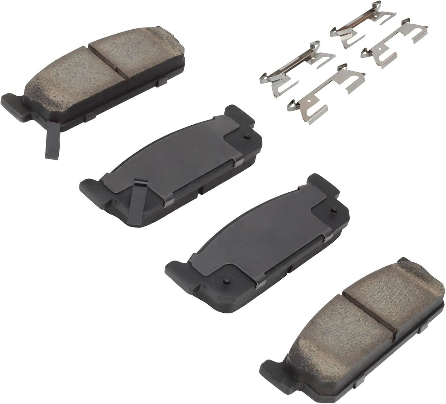 Premium Semi-Metallic Rear Brake Pads (1001-0588M) Compatible with INFINITI J30 1993-1997, INFINITI M45 2003-2004, INFINITI Q45 1997-2006