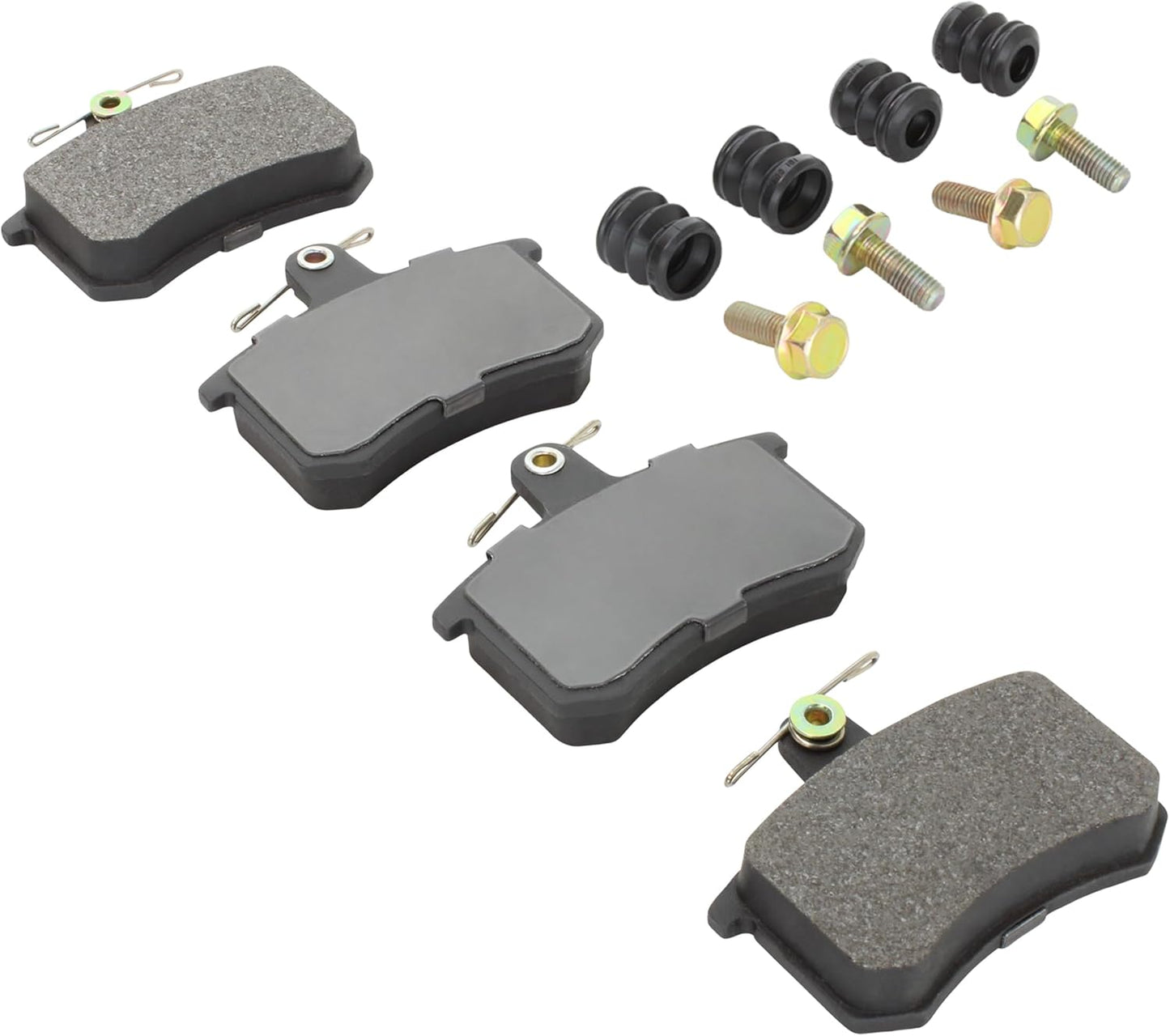 Premium Ceramic Rear Brake Pads (1001-0228C) Compatible with 1980-2001 Alfa Romeo/Audi (4000 Quattro/5000 Quattro/80 Quattro/90 Quattro/A4 Quattro/A6 Quattro/A8 Quattro/S3/S4/S6 & More)