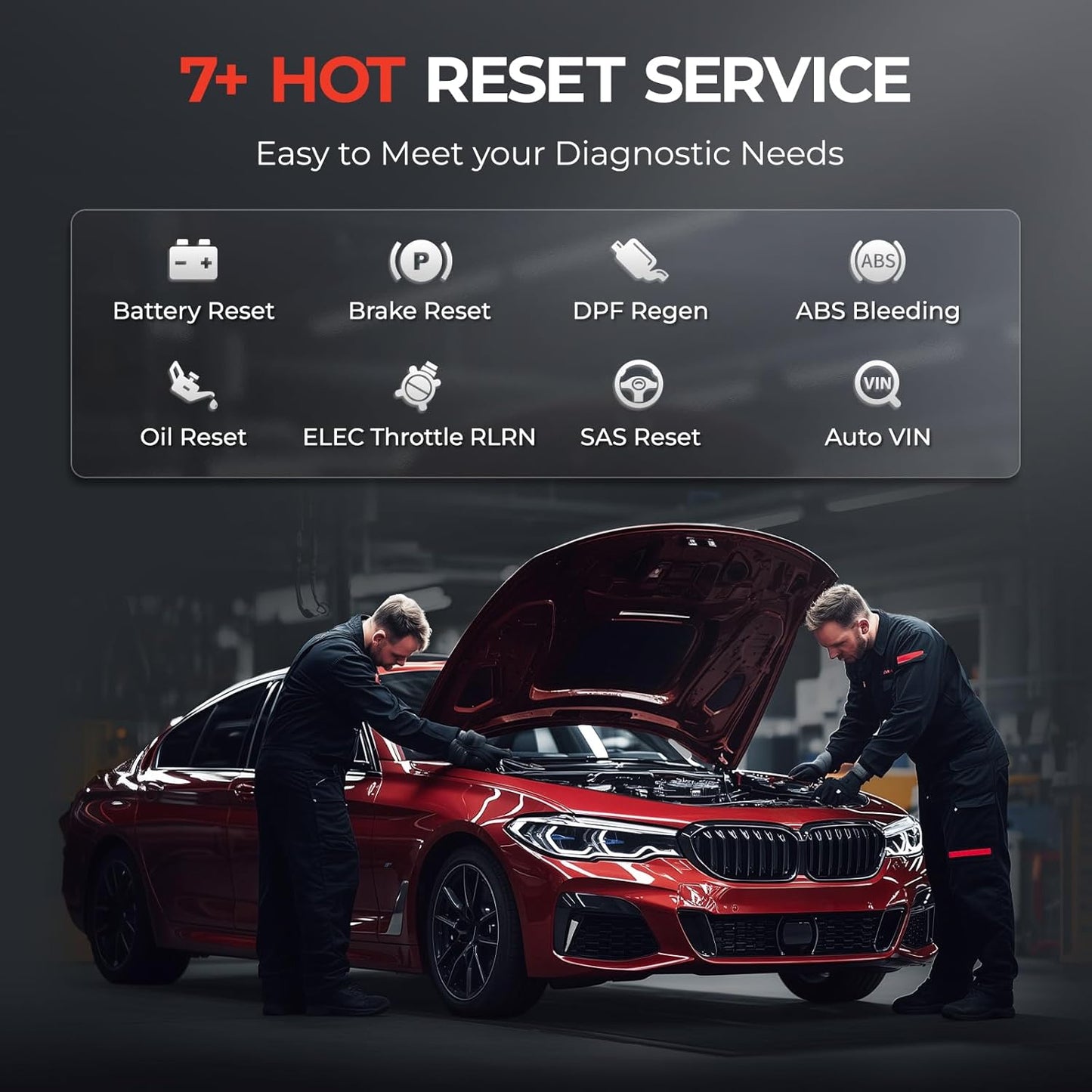 LAUNCH CRP123I V2.0 Elite OBD2 Scanner Diagnostic Tool, 2025 New Code Reader for Cars and Trucks, Engine ABS SRS Transmission Car Scanner, Lifetime Free Update, Oil/EPB/DPF/SAS/BMS Throttle Relearn