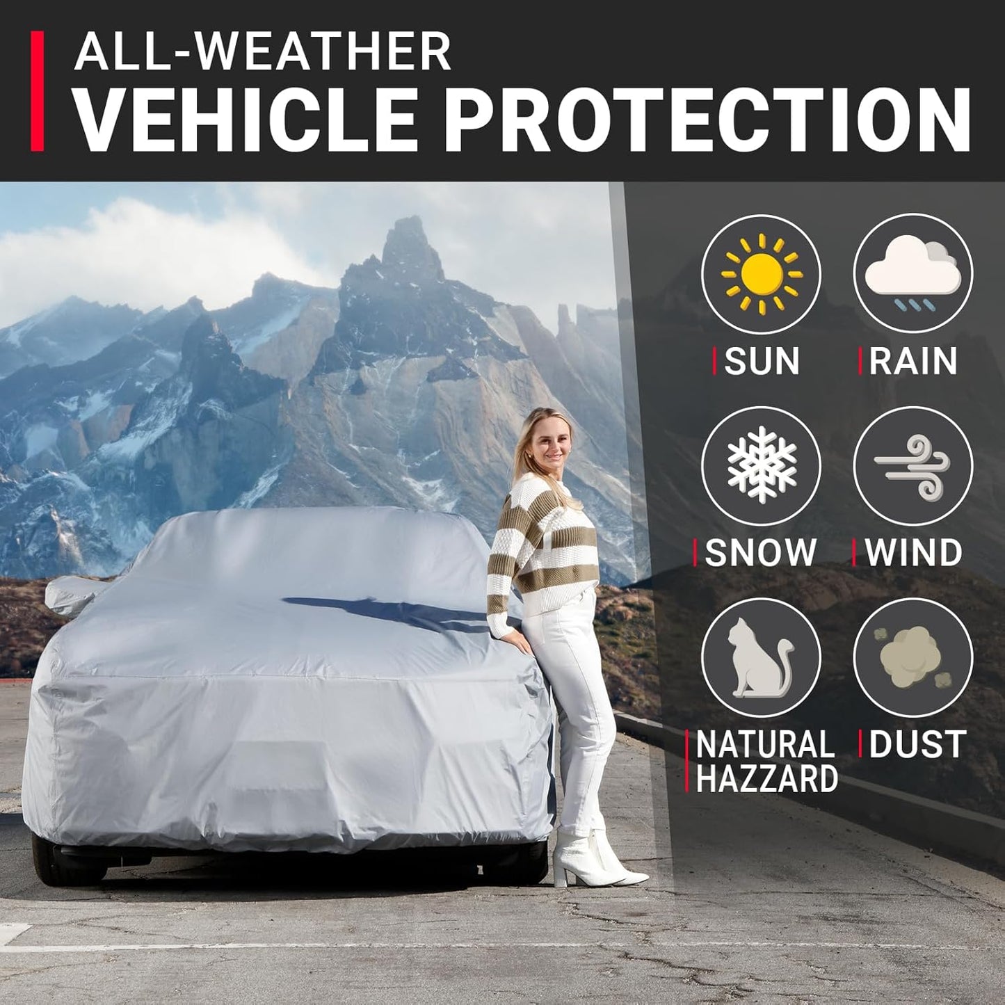 iCarCover Custom Car Cover for Lexus SC Convertible SC430, Waterproof All Weather Rain Snow UV Sun Protector for Automobiles, Automotive Full Exterior Indoor Outdoor Car Cover (Year Fits 2002-2010)