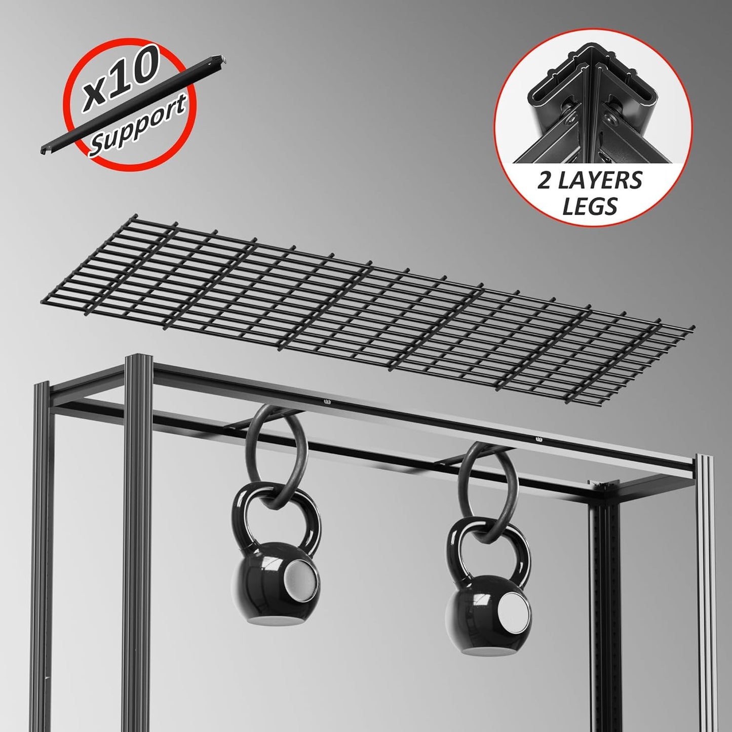 60" W Garage Shelving 5-Tier Storage Shelves Adjustable Metal Shelving Units 3030LBS Storage Shelves Heavy Duty for Industrial, Warehouse, Basement,72" H × 60" W × 24" D