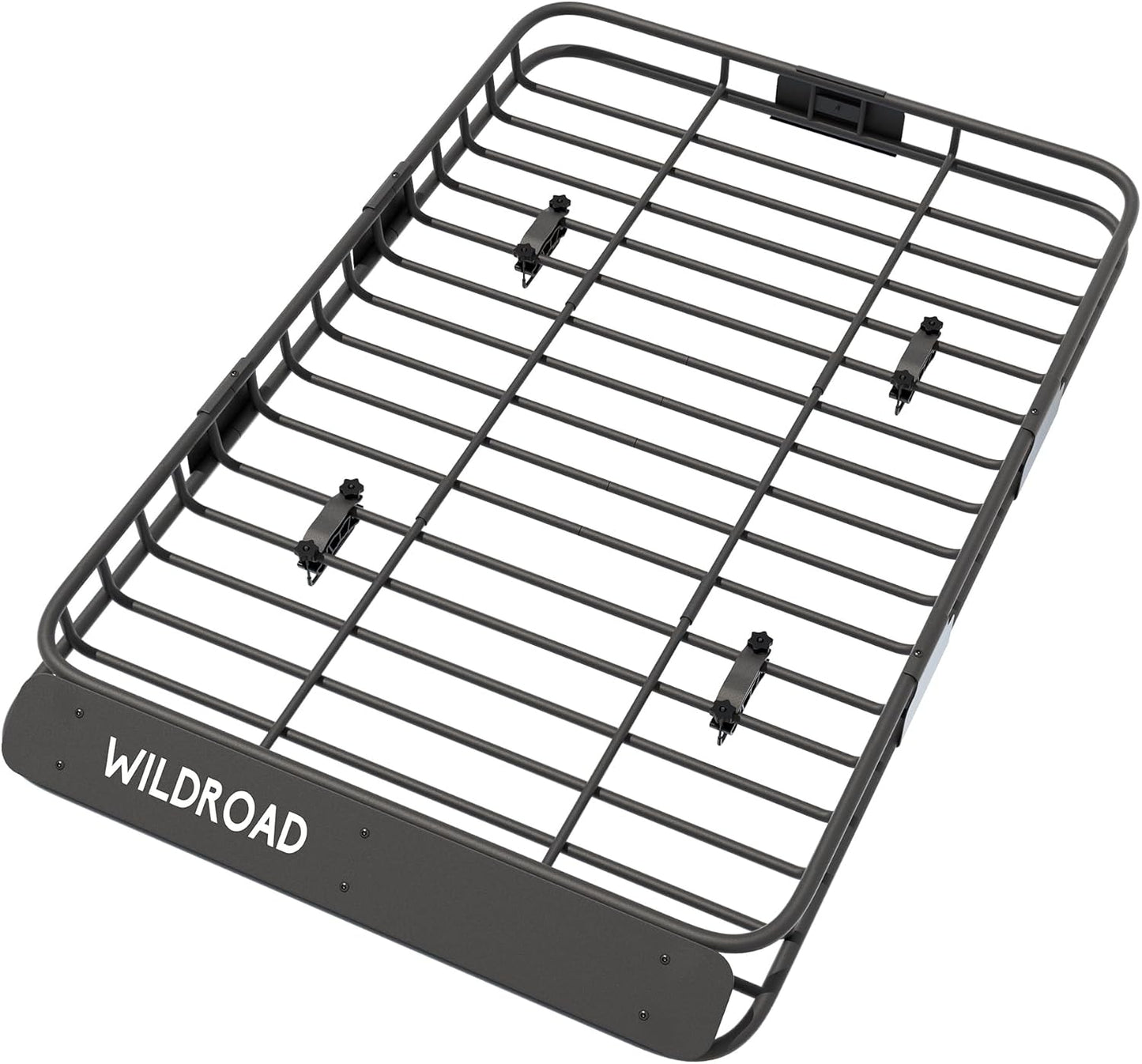 WILDROAD Roof Rack Cargo Basket, Upgraded 4” Fence Car Roof Basket with Extension, 64"x 39"x 4" Universal Car Top Luggage Holder Carrier Basket Fits for SUV Truck Cars