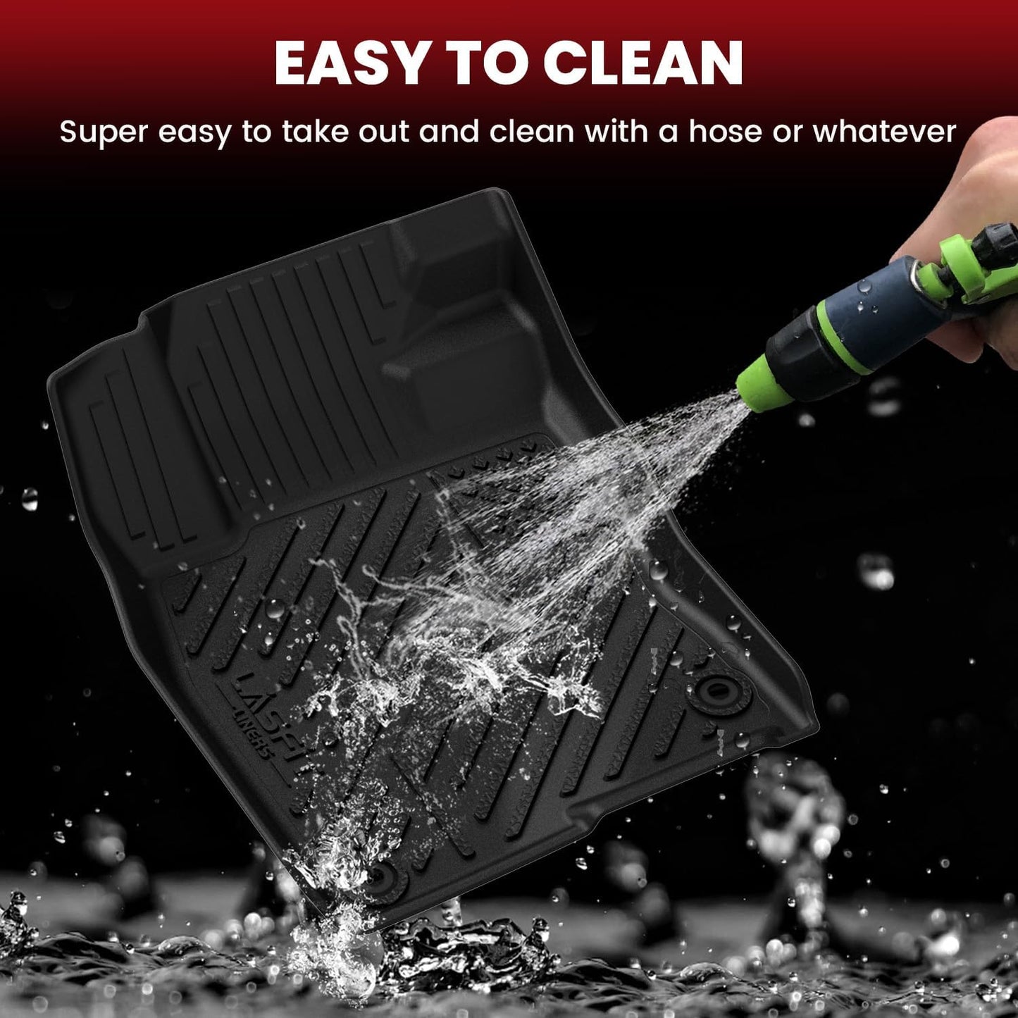 LASFIT Floor Mats & Trunk Mat for 11th Gen Honda Civic 2026 2025 2024 2023 2022 Sedan (Fits Rear Seats with or Without USB Ports), All Weather TPE Car Floor Liners,1st & 2nd Row & Trunk Liner