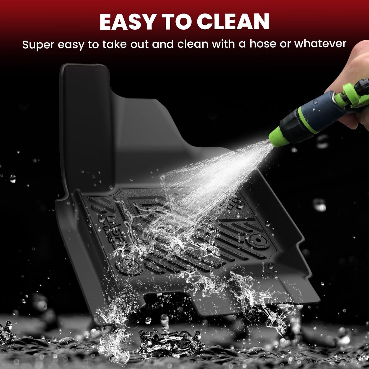 LASFIT Floor Mats & Cargo with Backrest Mat for Ford Expedition Max & Lincoln Navigator L 7 Seats 2025 (Not fit 8 Seats),Costom Fit All Weather Protection TPE Easy Clean Floor Liners,Full Set,Black