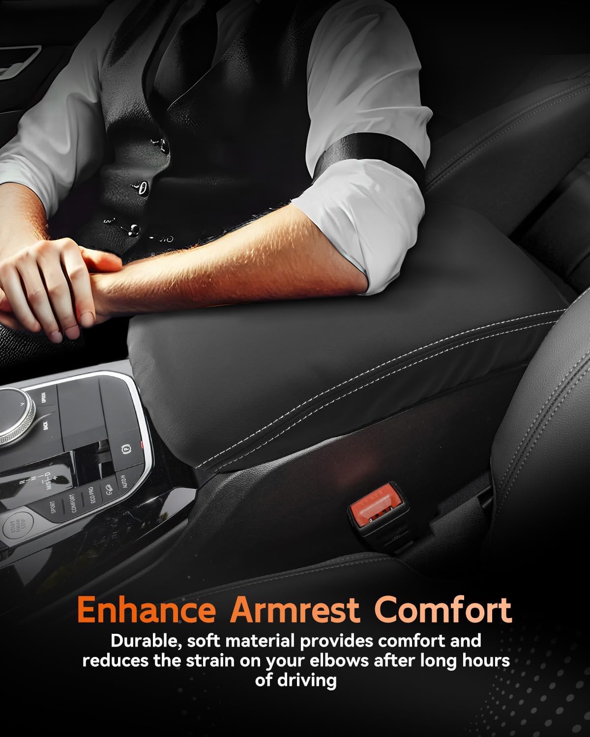 CDEFG for BMW X3 G01/X4 G02 2019-2025 Center Console Cover Armrest Box Cover for X3 (30 xDrive, M50 xDrive), X4 (xDrive30i, M40i) 2020 2021 2022 2023 2024 2025 Accessories Console Arm Rest Protector