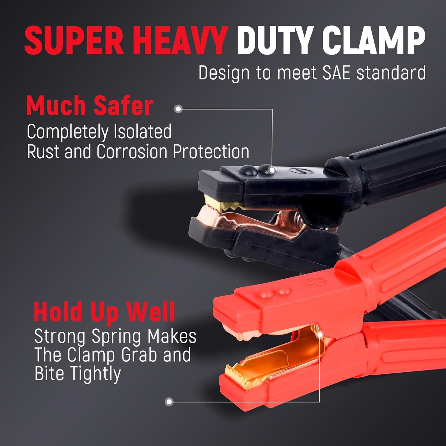 TOPDC 30FT Heavy Duty 0 Gauge Jumper Cables with Quick Connect Plug,1500Amp Booster Cables for Car, Truck, SUV & Vehicles Includes Carry Case, Gloves, Brushes (30 Feet)