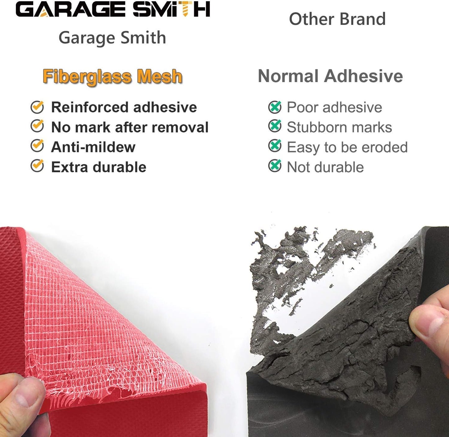 AMPULLA Garage Smith Garage Wall Protector Car Door Protectors, Designed in Germany (4-Pack Red)