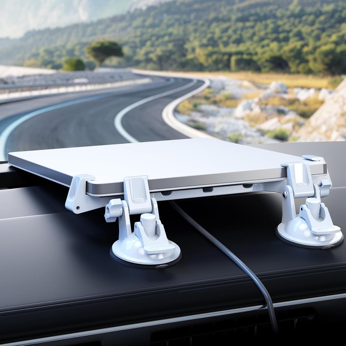 Linkoostar Starlink Mini Suction Cup Mount for Dashboard & Windshield Ensures Stable Satellite Signal, Secure Starlink Mini Car Mount High Strength Suction Base Mounting Kit Suitable for Most Vehicles